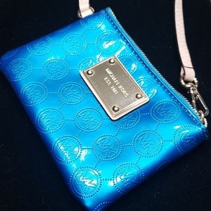 Michael Kors Turquoise Wristlet